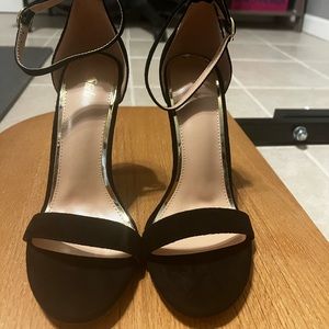 Stiletto heeled ankle strap sandals, 4.6 inch